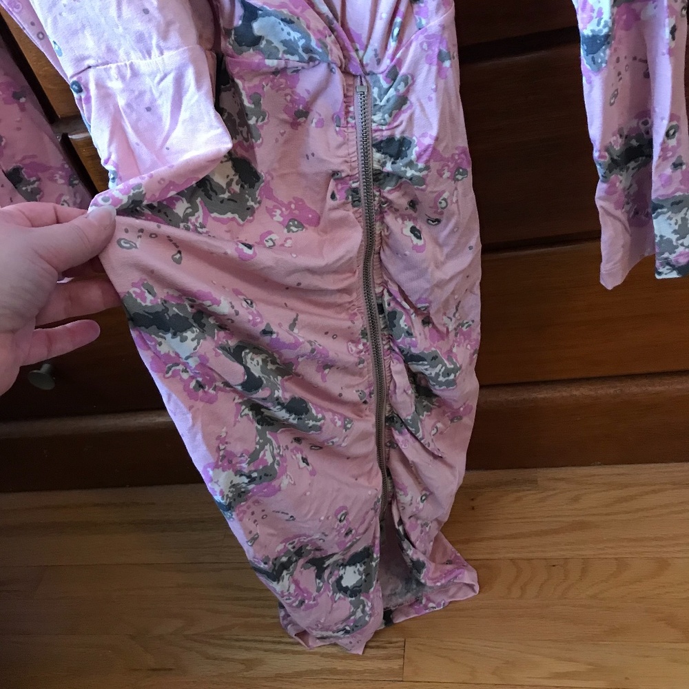Sexy Summer Midi Dress with zipper detail - size medium - Picture 2 of 4